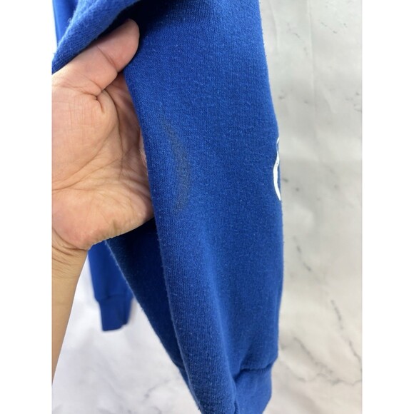 Vintage 1958 Schuz Snoopy Dog Peanuts Blue Sweatshirt Mens M sweater 50s Retro - Picture 14 of 16